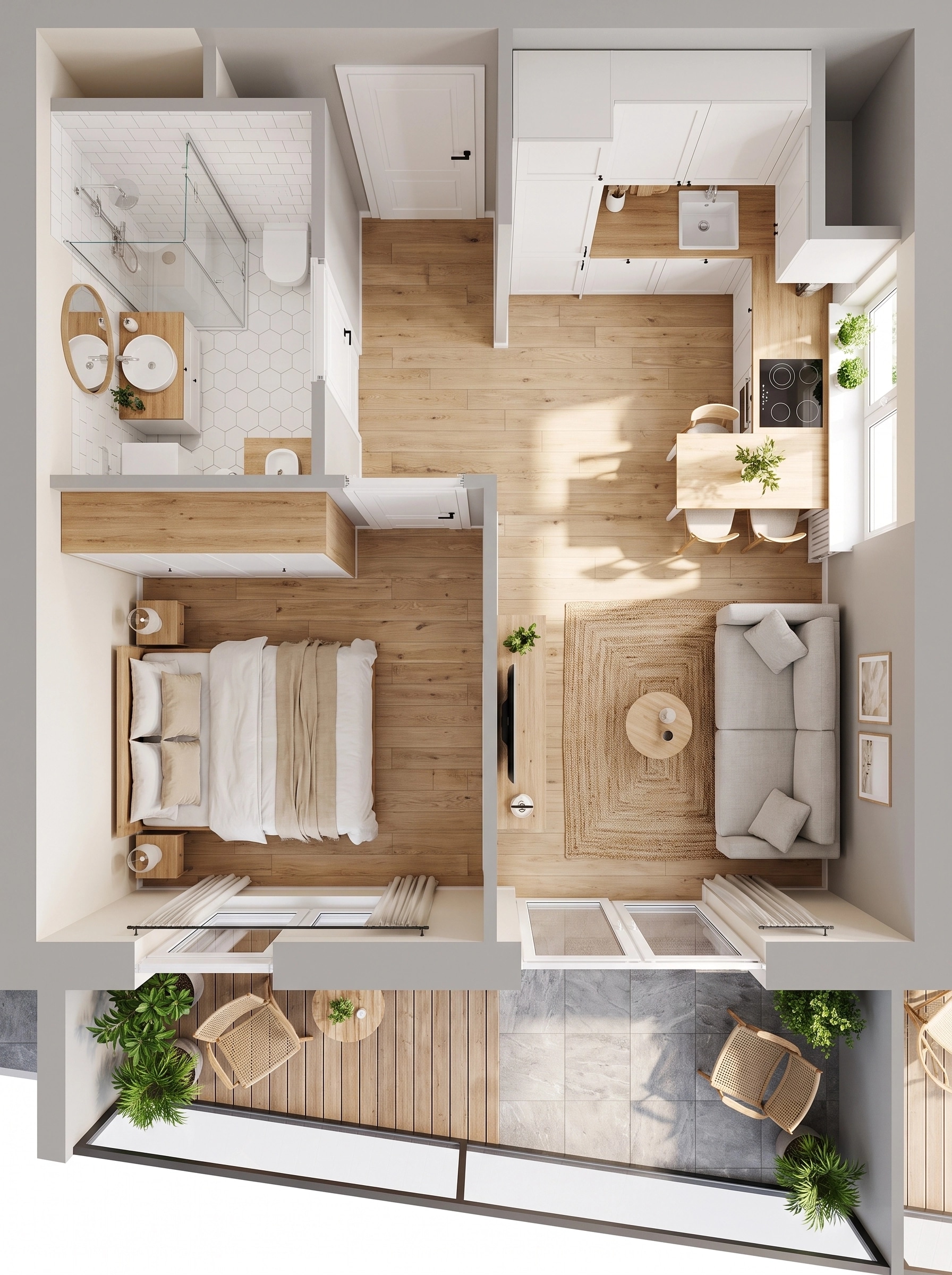Scandinavian Living Room design — interior photo by GenRoom AI