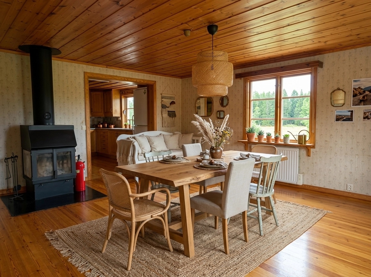 Interior design in Bohemian style — dining_room by GenRoom AI