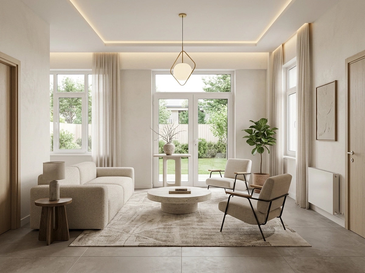 Minimalism Living Room design — interior photo by GenRoom AI