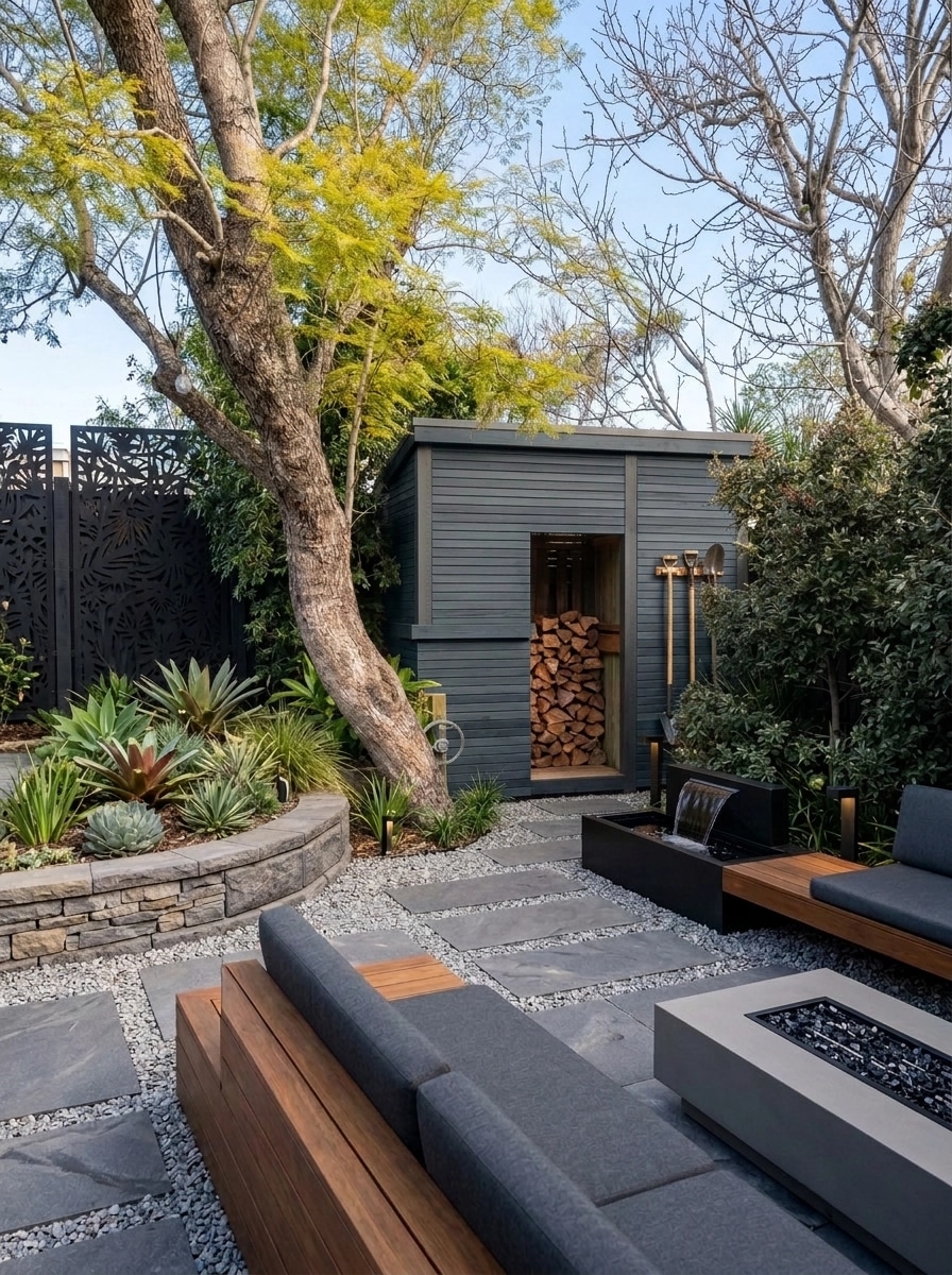 Landscape design in Contemporary Yard style — Yard by GenRoom AI
