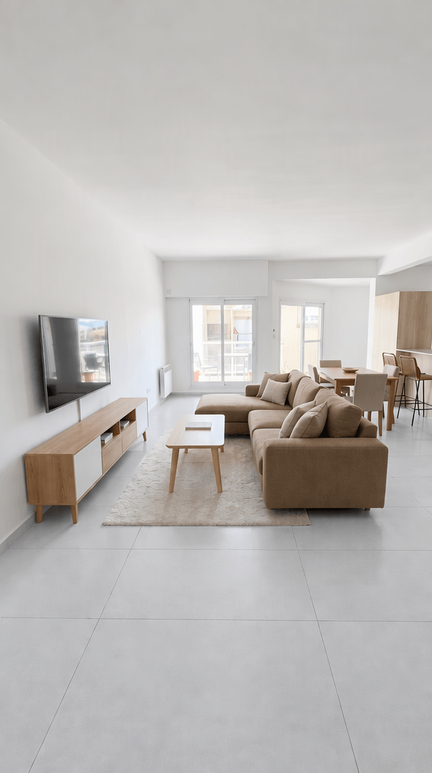 Interior design in Scandinavian style — Living Room by GenRoom AI