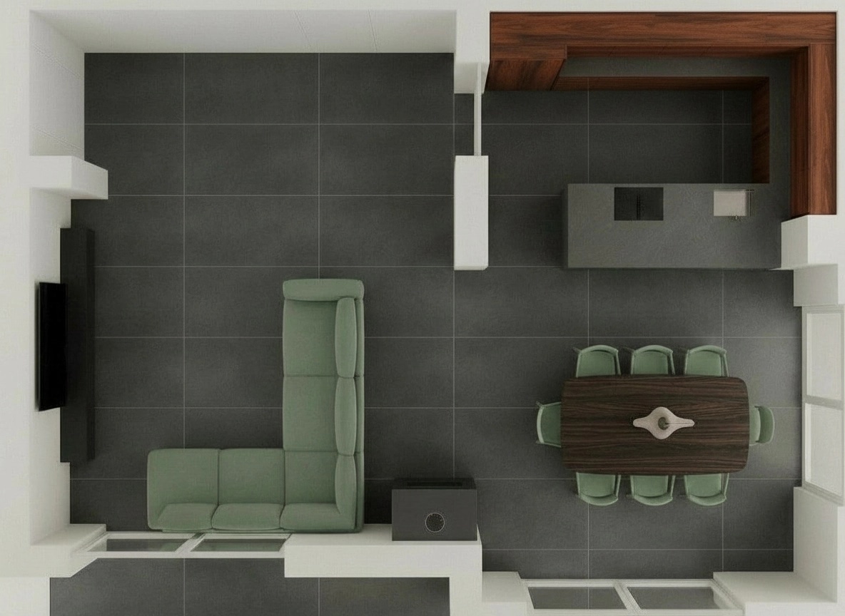 Minimalism Living Room design — interior photo by GenRoom AI