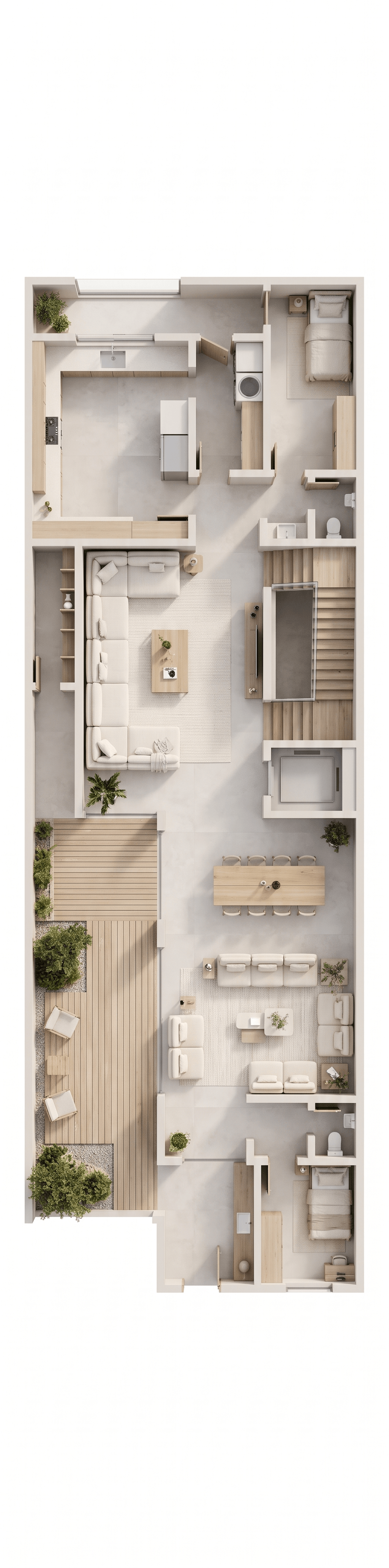 Interior design in Minimalism style — Living Room by GenRoom AI