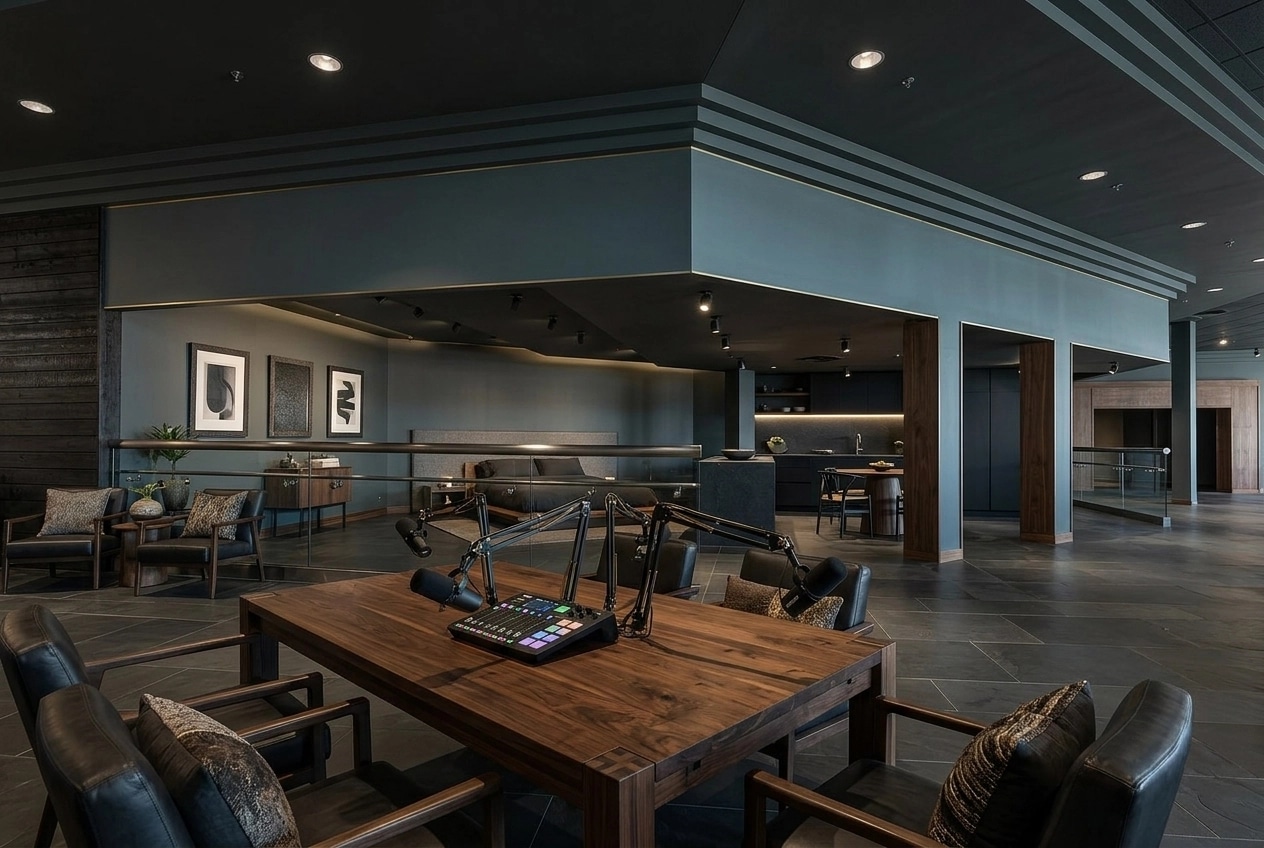 Interior design in Japandi style — studio by GenRoom AI