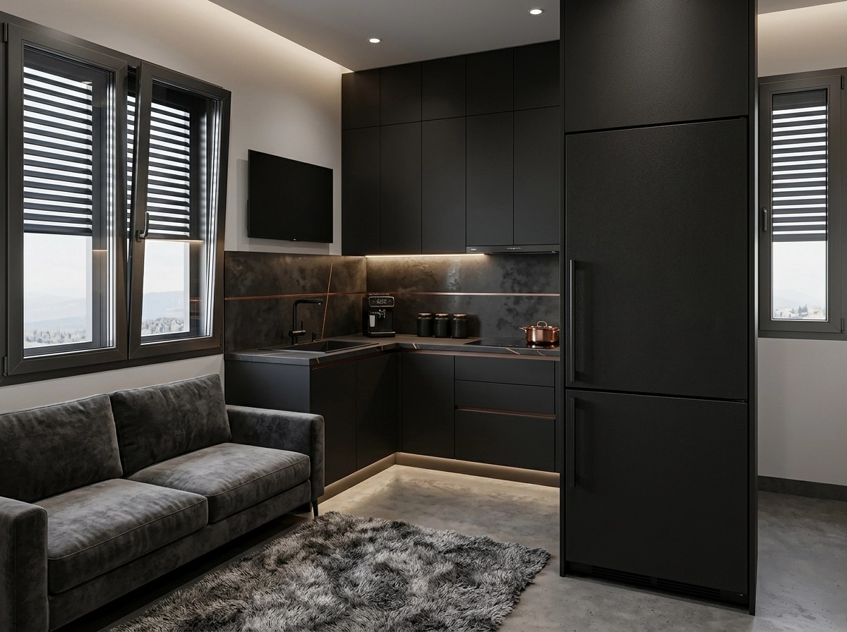 Blacktec Kitchen design — interior photo by GenRoom AI