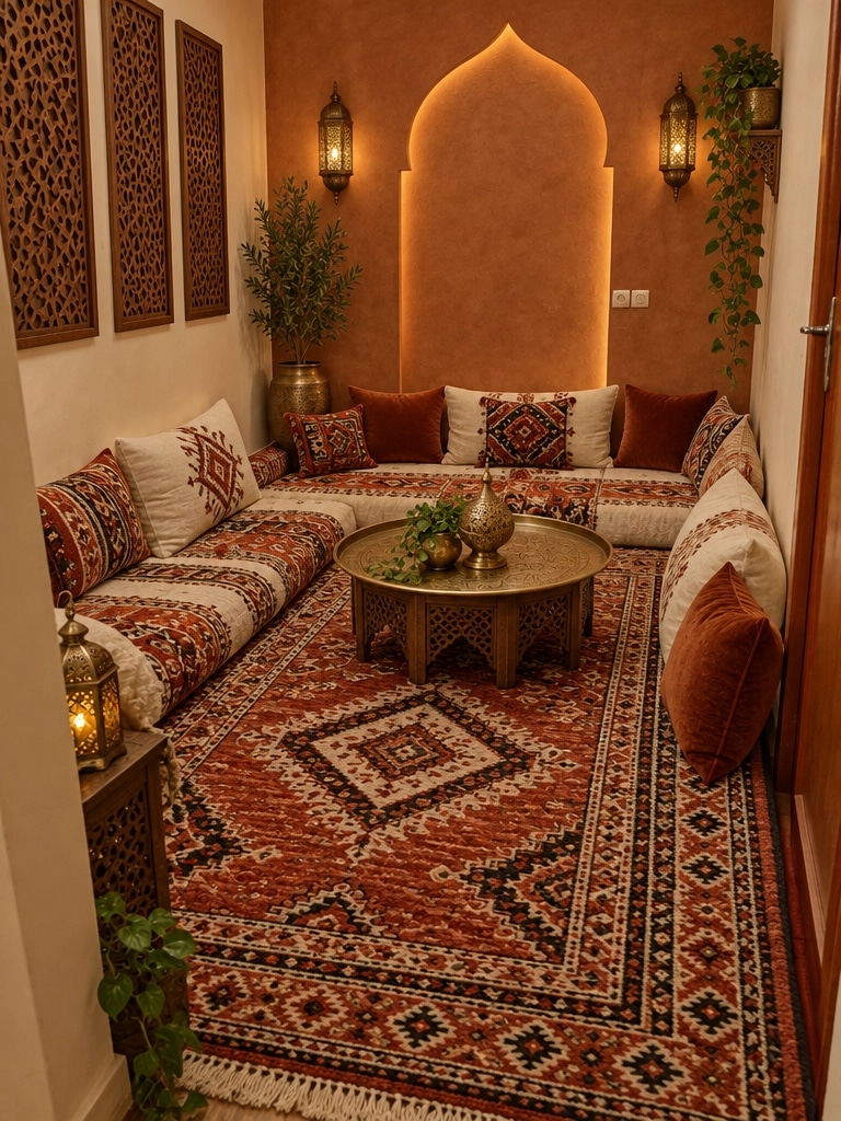 Interior design in Arabian / Moroccan style — Living Room by GenRoom AI