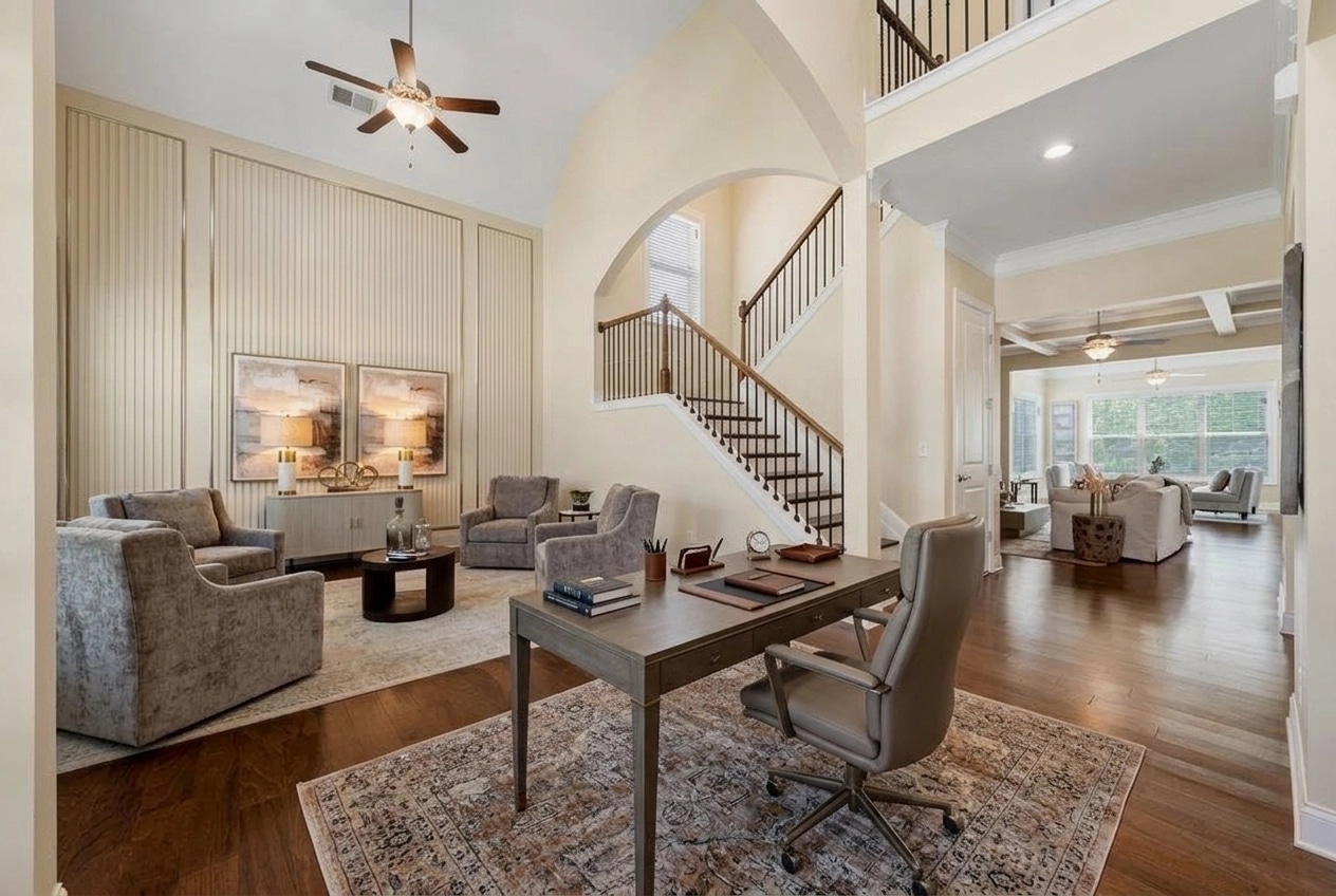 Interior design in Transitional style — home_office by GenRoom AI