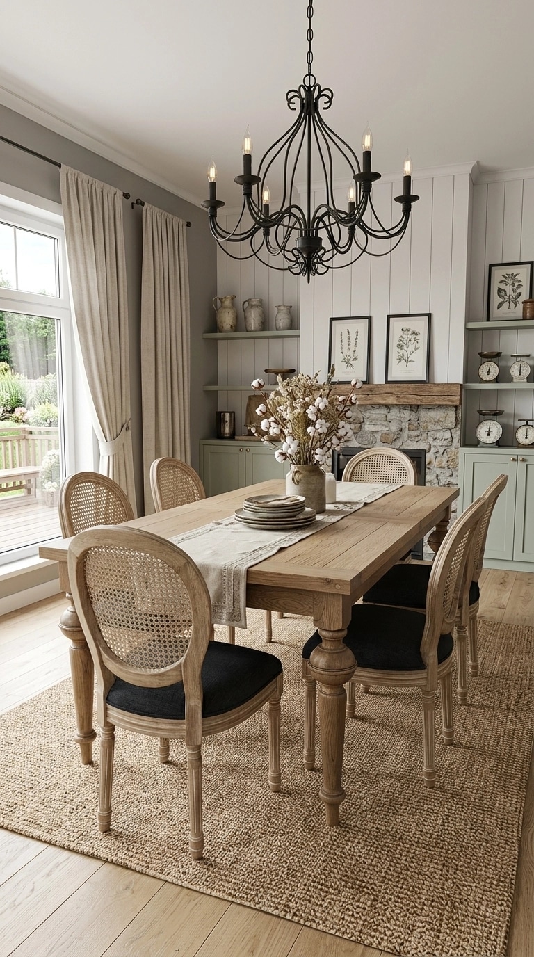 Interior design in Modern Farmhouse style — dining_room by GenRoom AI