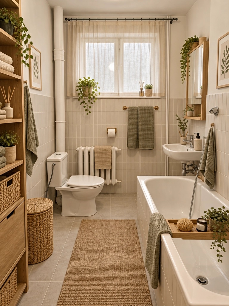 Scandinavian Bathroom design — interior photo by GenRoom AI