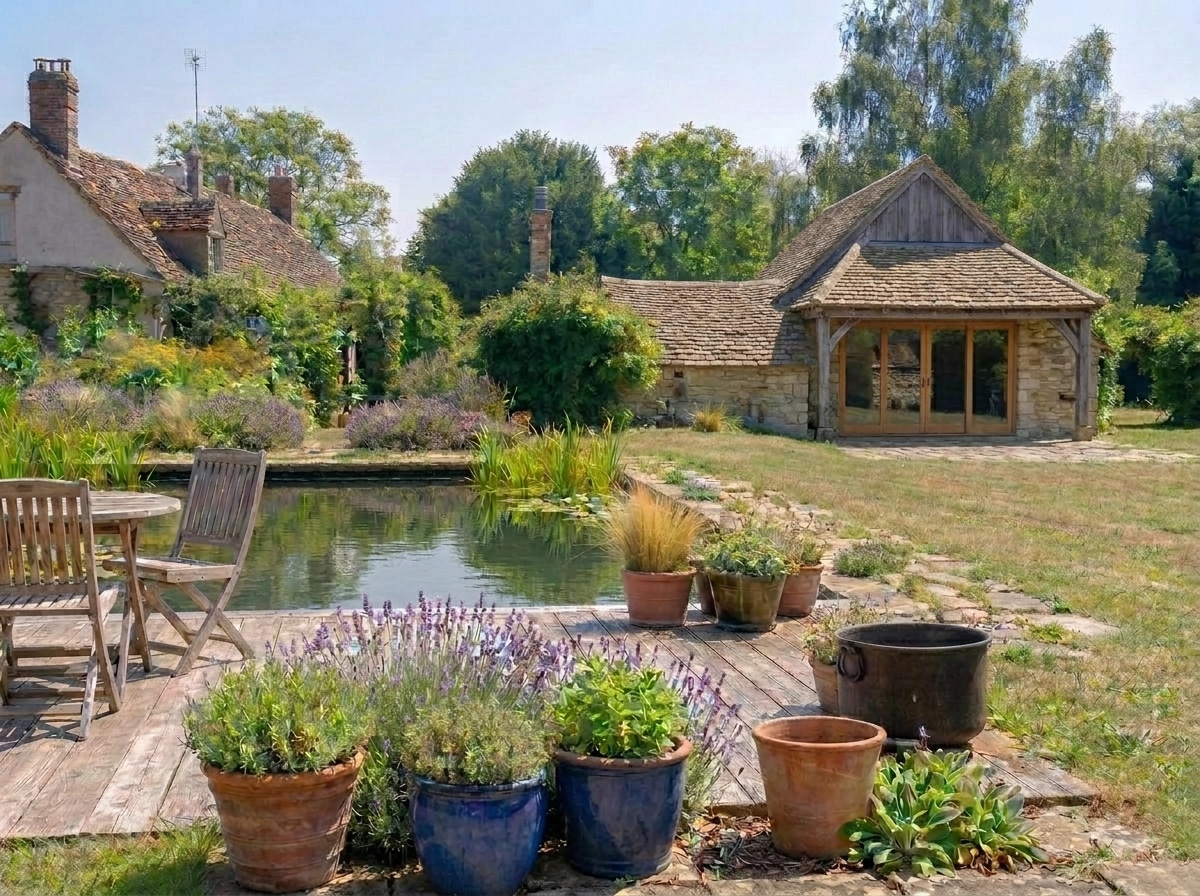 Landscape design in Eco Natural Garden style — Yard by GenRoom AI