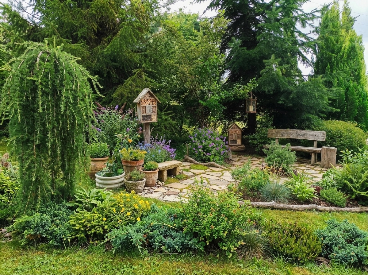 Country Rustic Garden Yard design — yard photo by GenRoom AI
