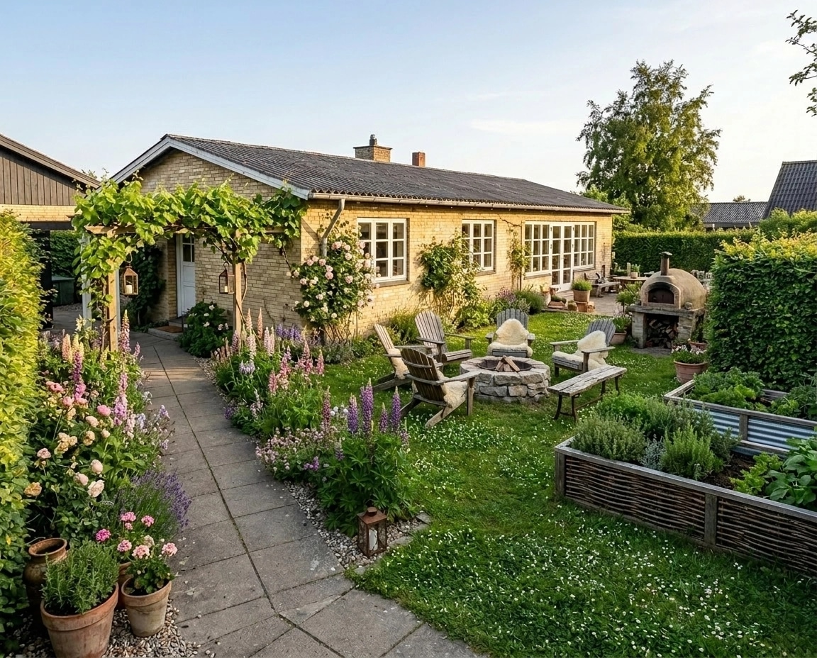 Country Rustic Garden Yard design — yard photo by GenRoom AI