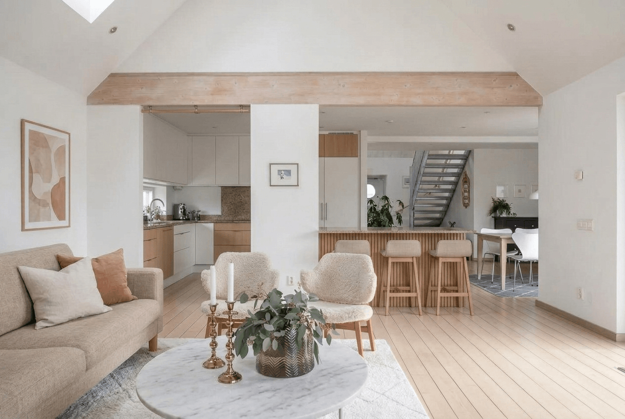 Interior design in Scandinavian style — Living Room by GenRoom AI