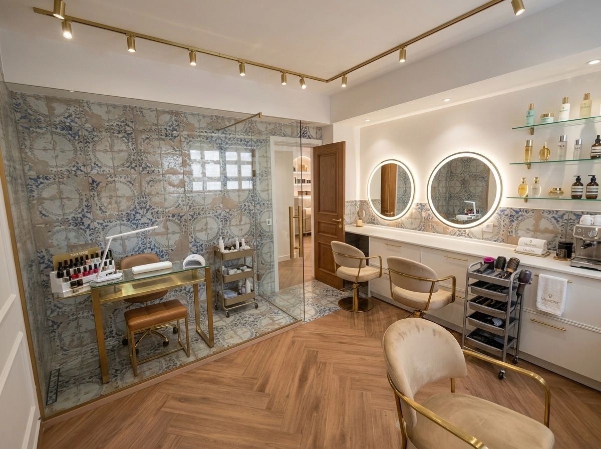 Interior design in Contemporary style — beauty_salon by GenRoom AI