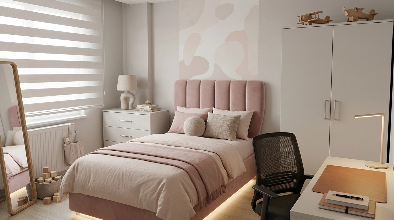 Minimalism Camera dei Bambini design — interior photo by GenRoom AI