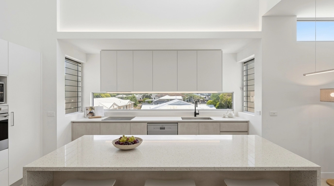Minimalism Κουζίνα design — interior photo by GenRoom AI