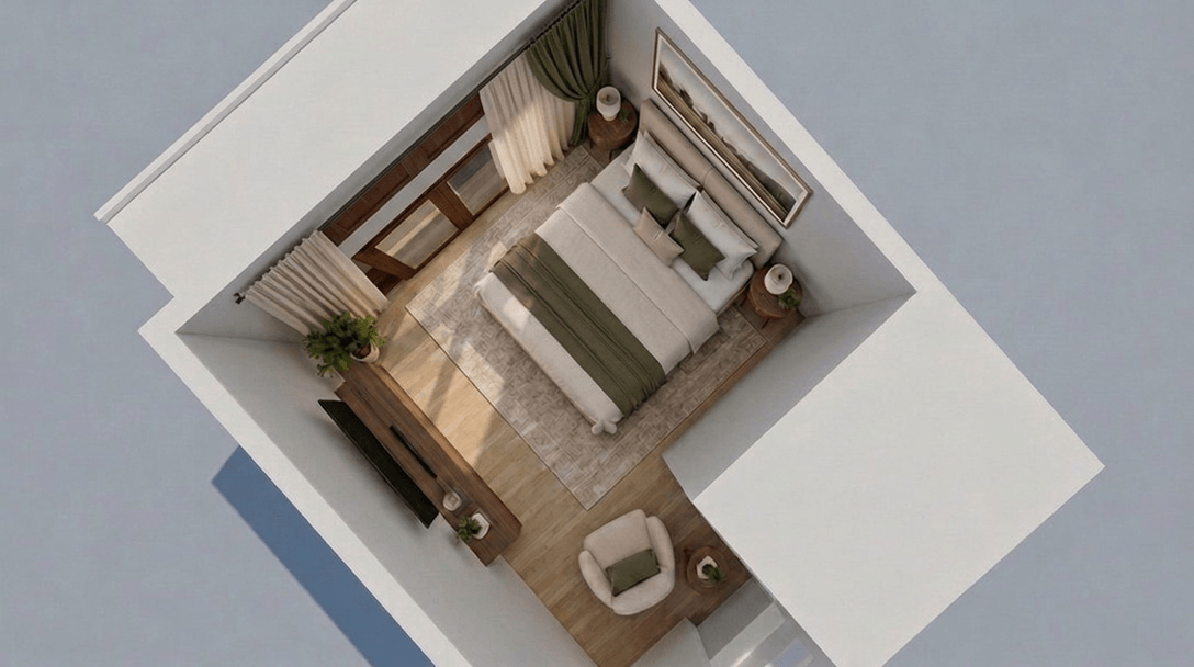 ออกแบบภายในในสไตล์ Contemporary — ห้องนอน โดย GenRoom AI