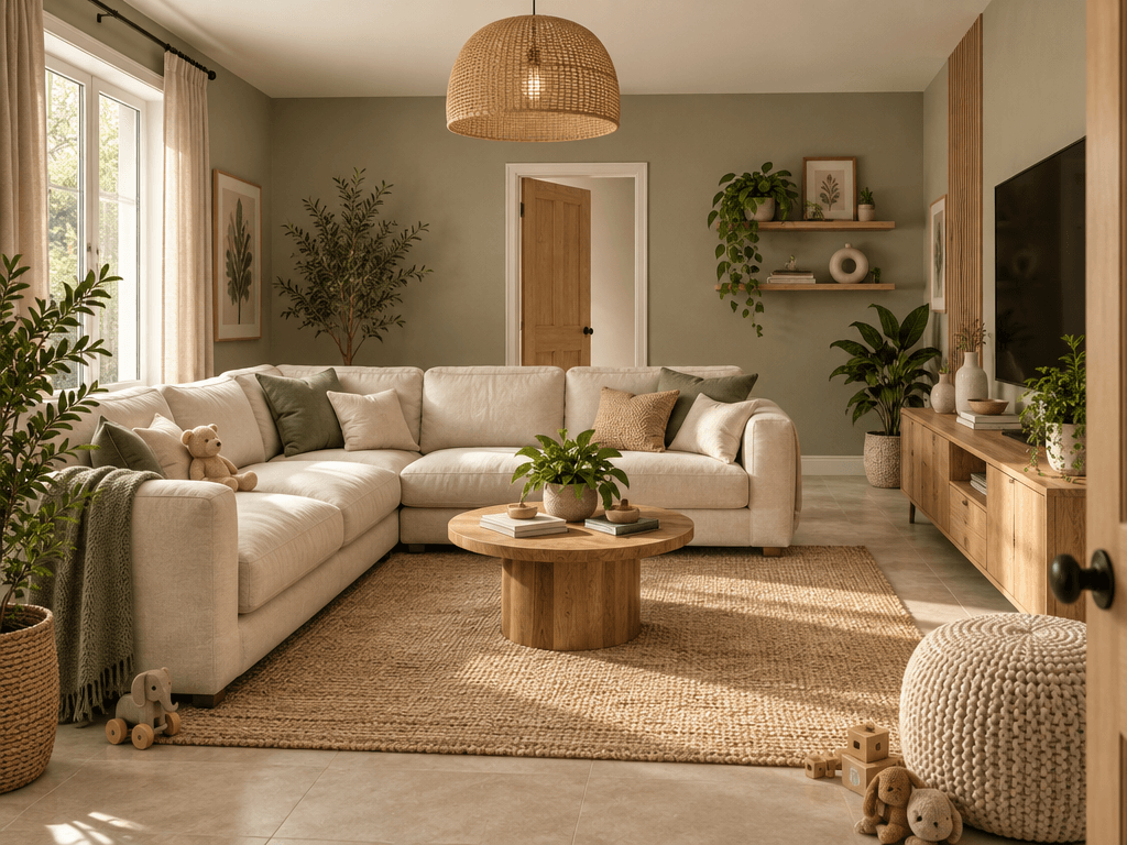 Interior design in Biophilic style — Living Room by GenRoom AI