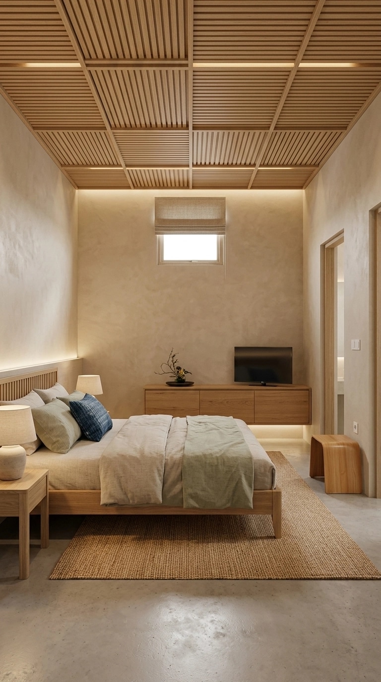 Japandi Bedroom design — interior photo by GenRoom AI