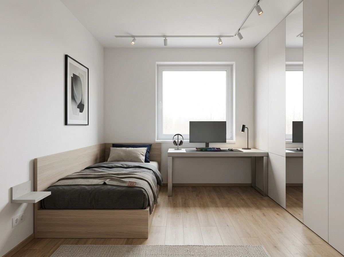 Minimalism Bedroom design — interior photo by GenRoom AI
