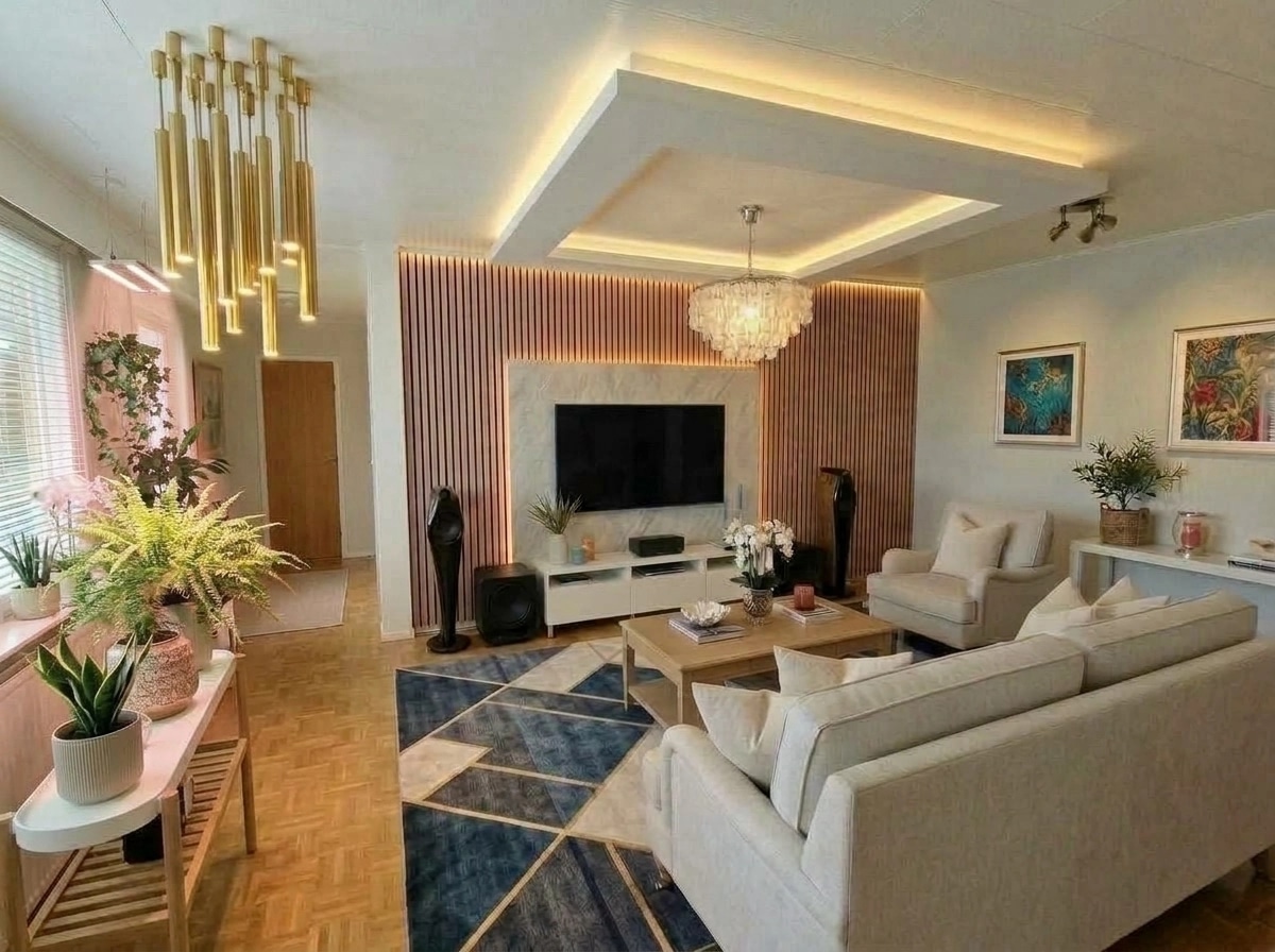 Interior design in Coastal / Hamptons style — Living Room by GenRoom AI