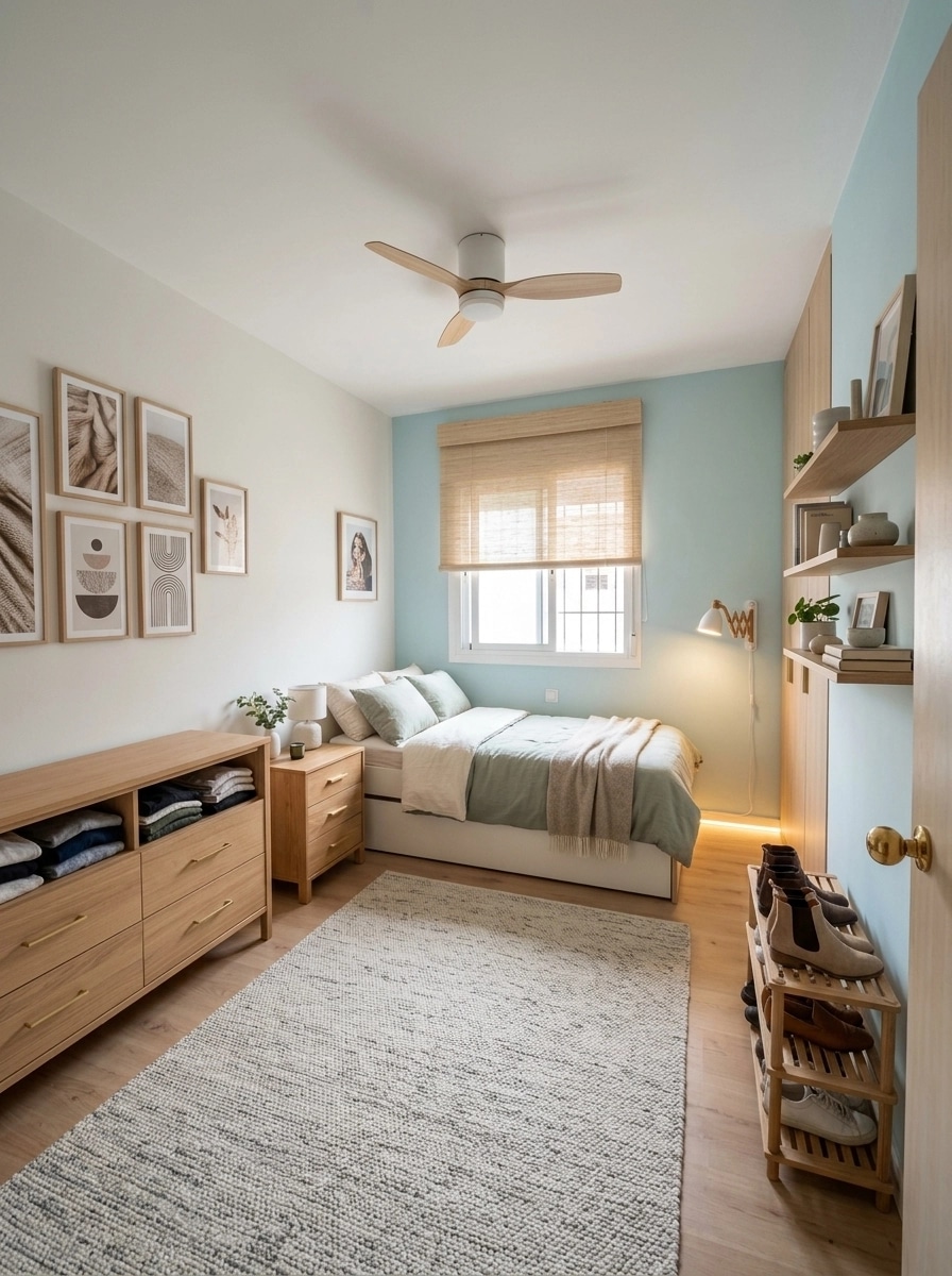 Interior design in Scandinavian style — Bedroom by GenRoom AI