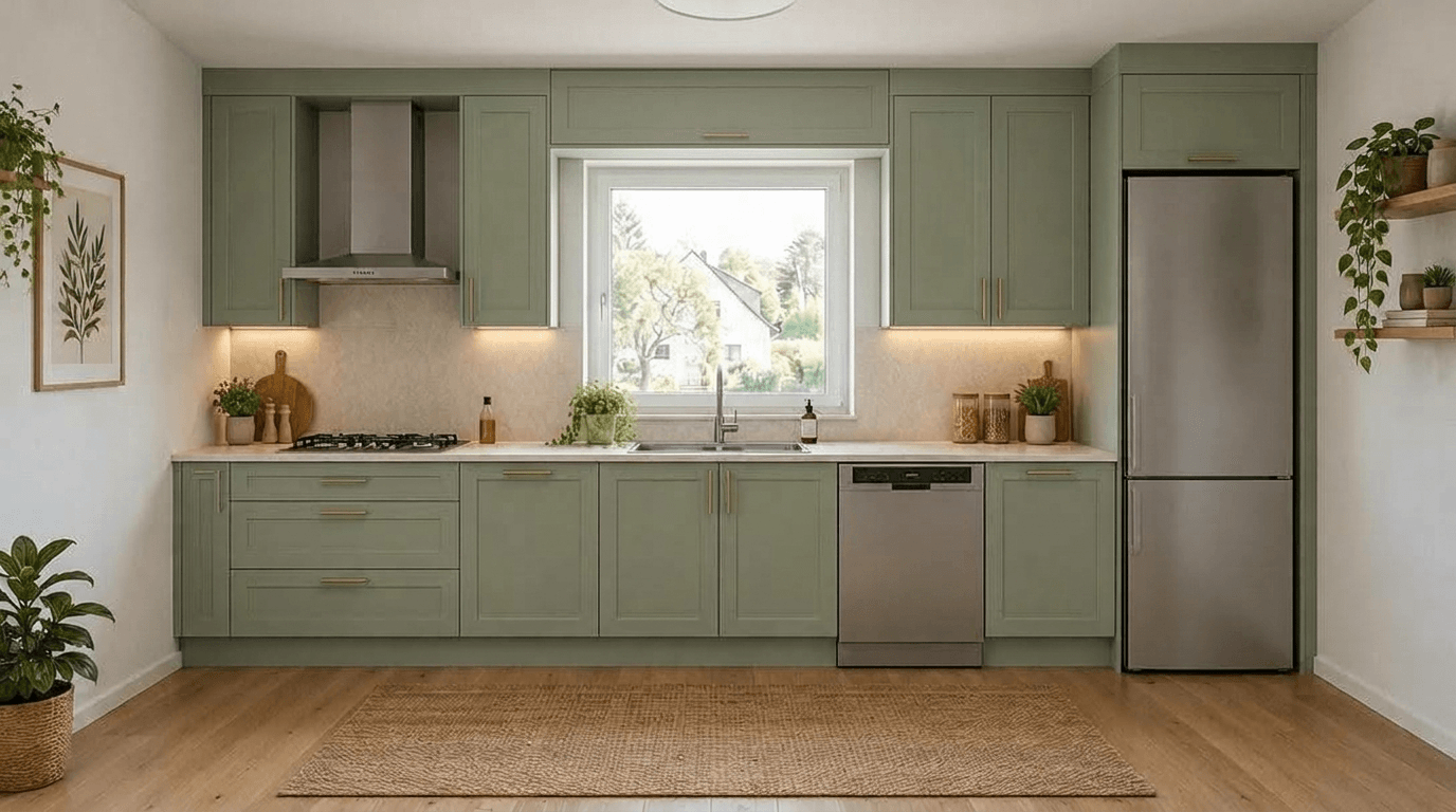 Kitchen interior in Contemporary style — photo by GenRoom AI