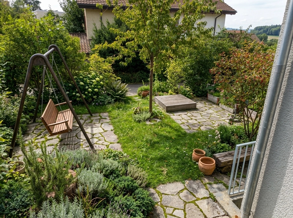 Country Rustic Garden Yard design — yard photo by GenRoom AI