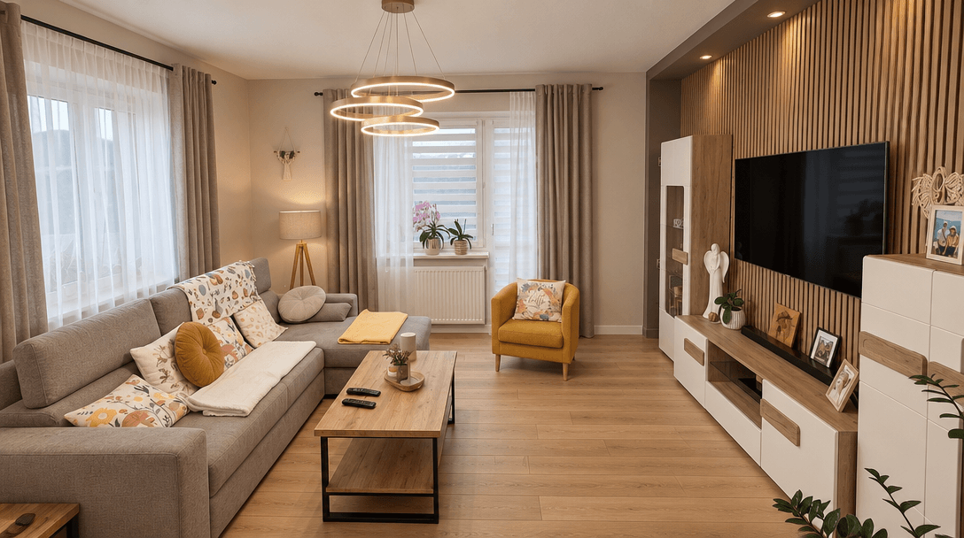 Interior design in Contemporary style — Living Room by GenRoom AI