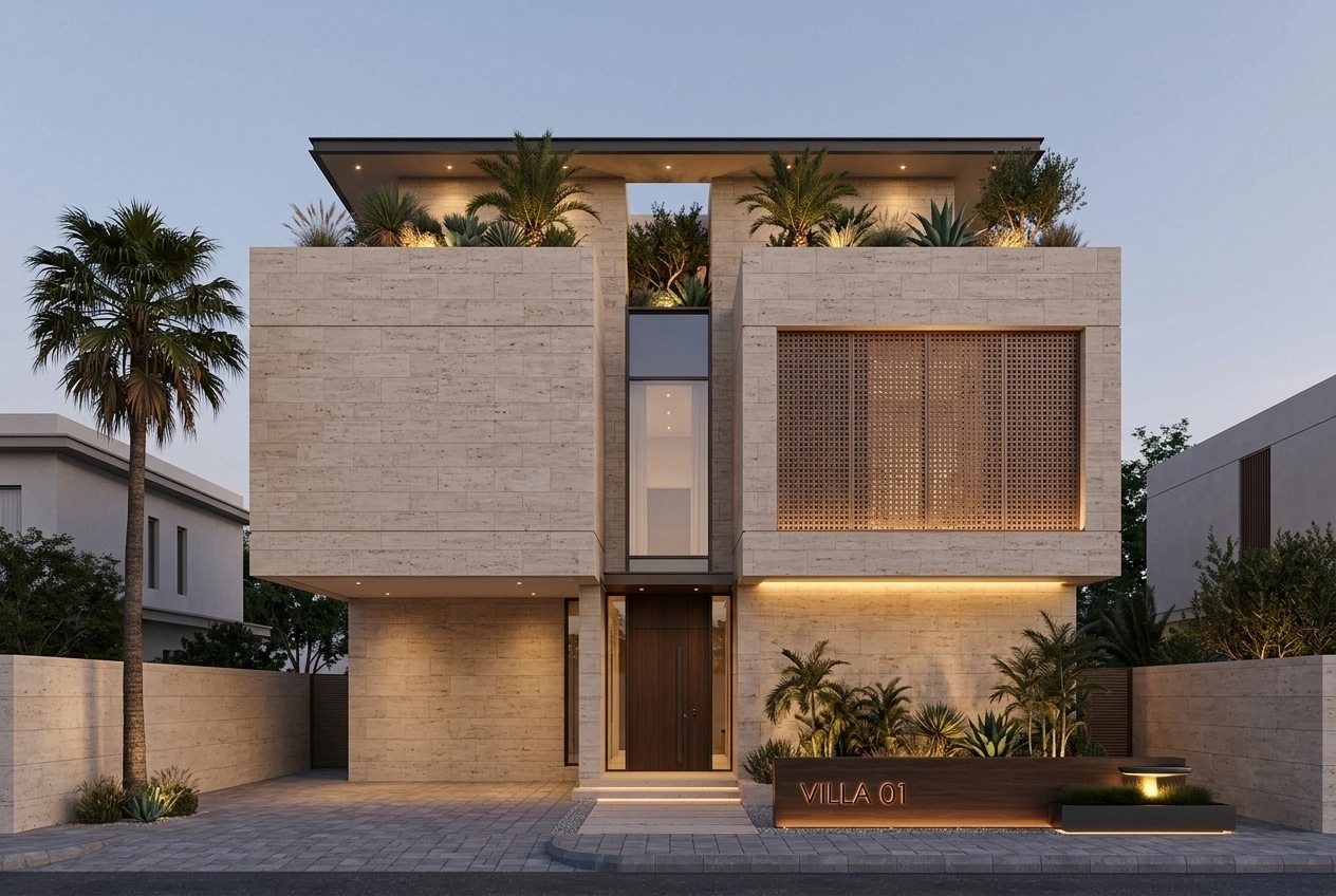 Facade design in Contemporary Facade style — Facade by GenRoom AI