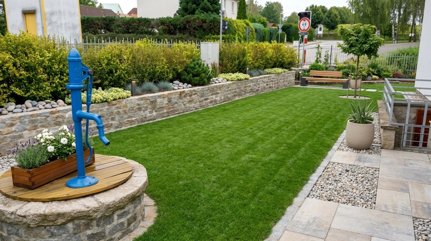 Landscape design in Minimalist Yard style — Yard by GenRoom AI
