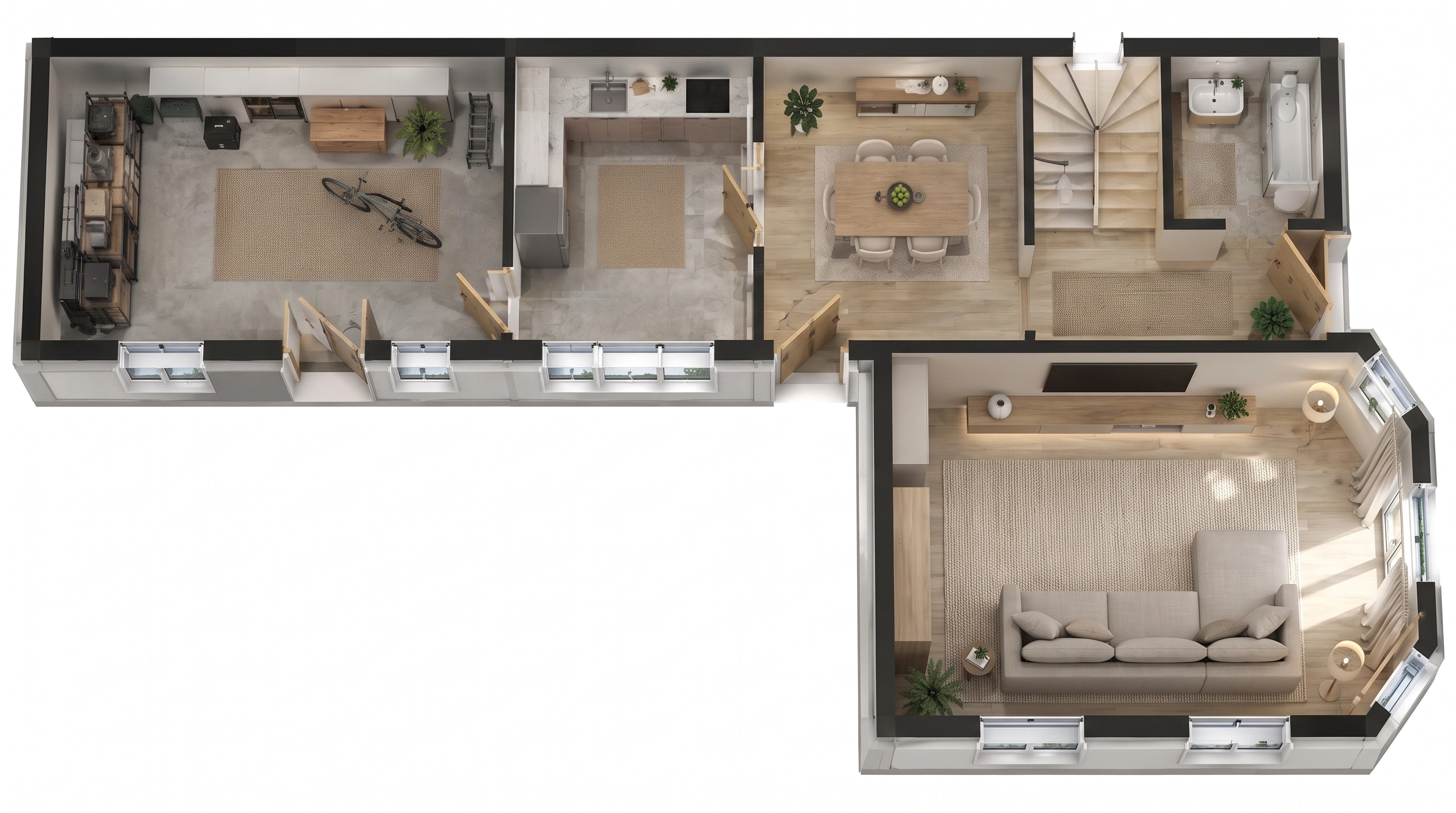 Interior design in Contemporary style — Living Room by GenRoom AI