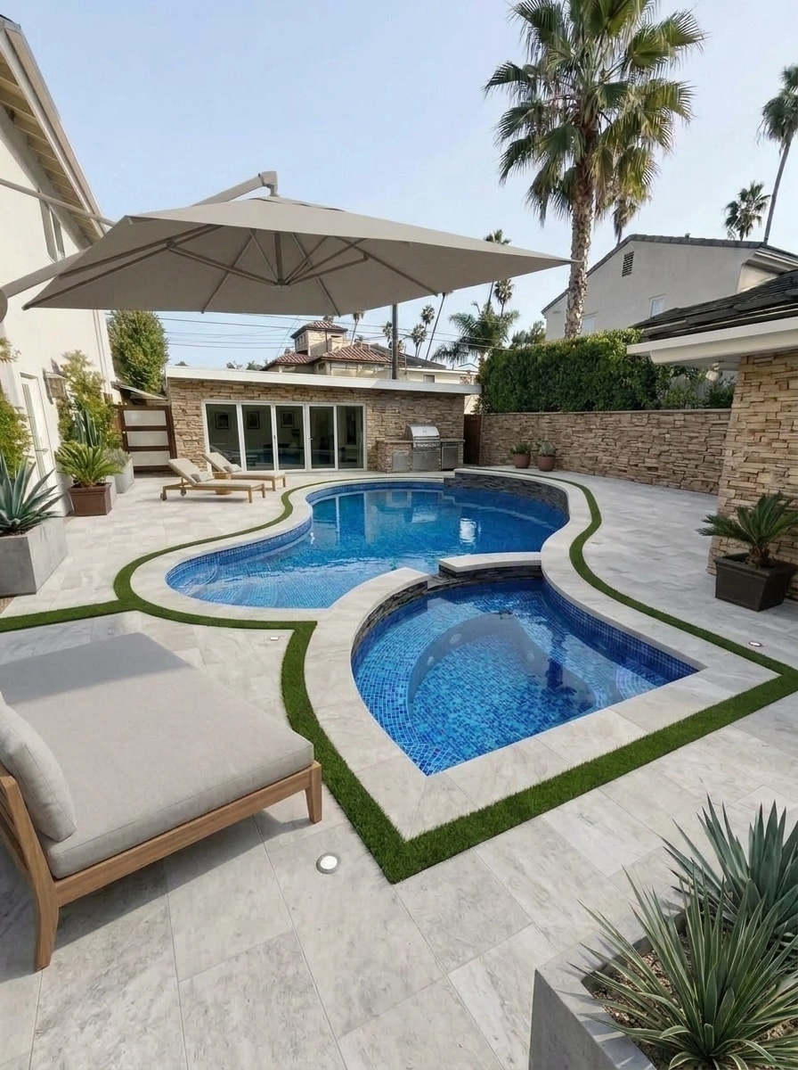Landscape design in Minimalist Yard style — Yard by GenRoom AI