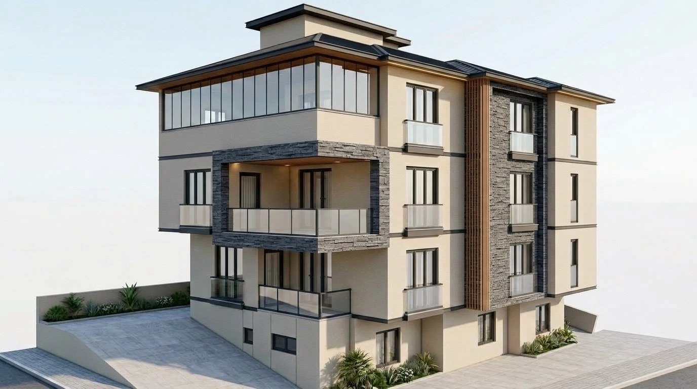 Contemporary Facade Facade design — facade photo by GenRoom AI
