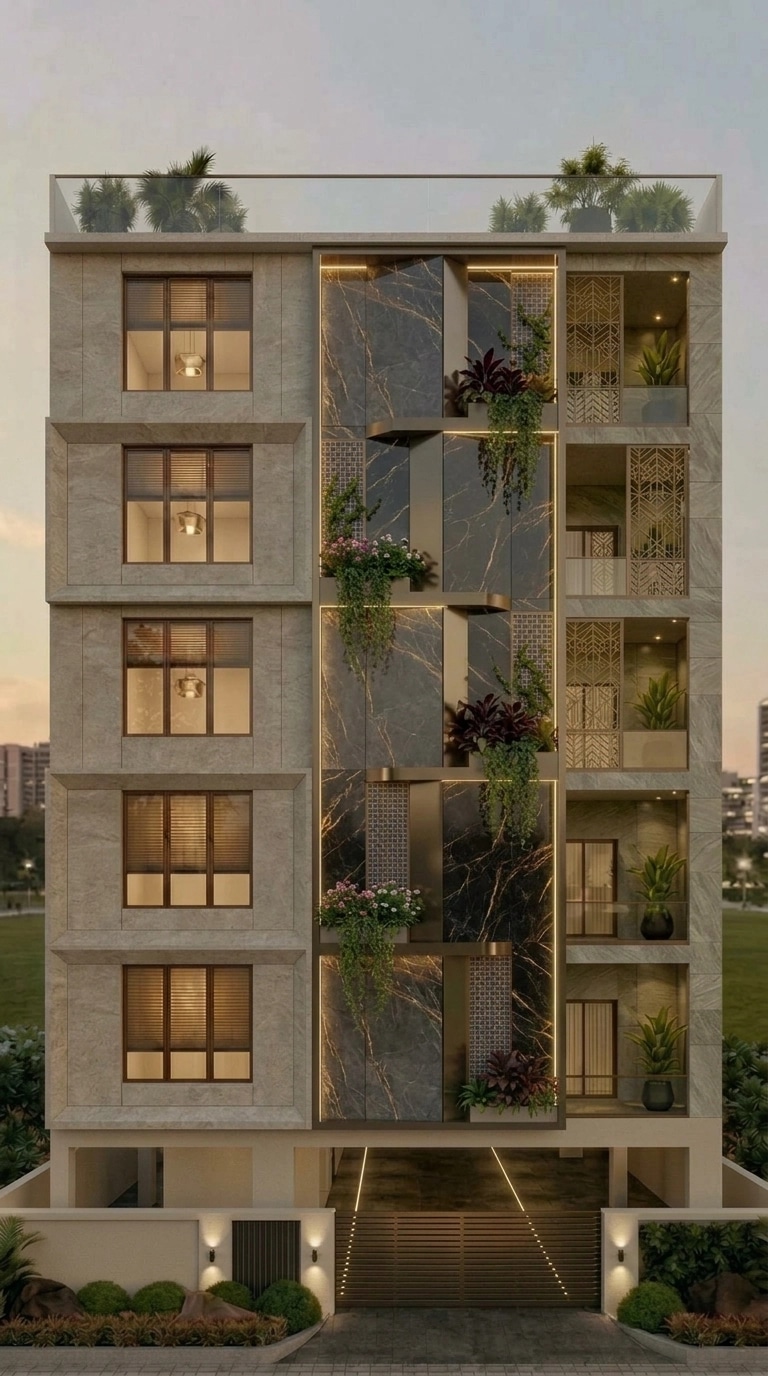 Contemporary Facade Facade design — facade photo by GenRoom AI