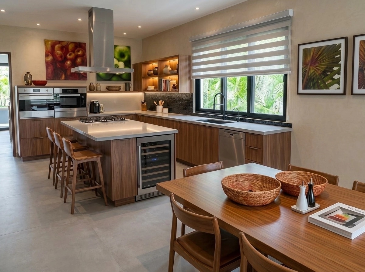 Kitchen interior in Contemporary style — photo by GenRoom AI