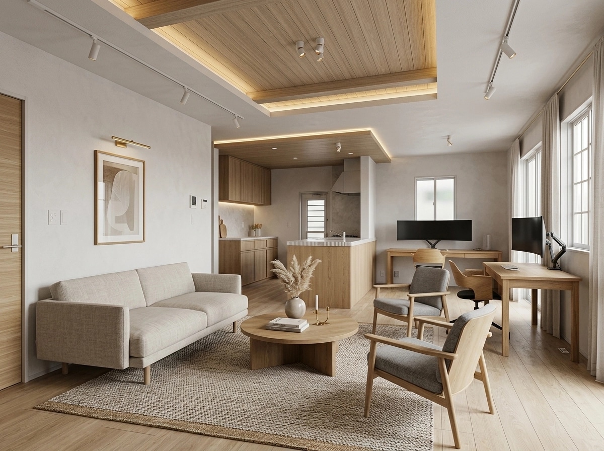 Scandinavian Living Room design — interior photo by GenRoom AI