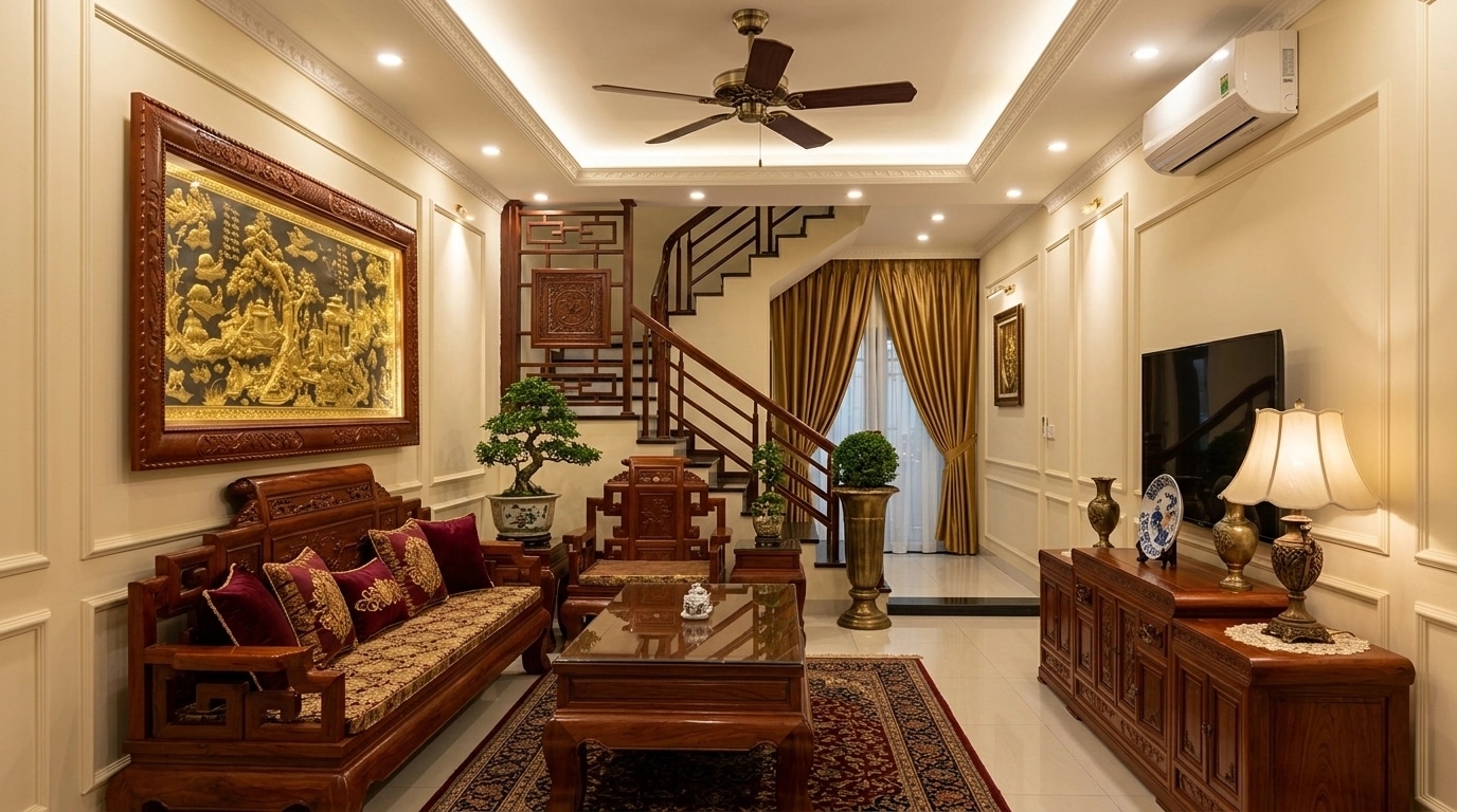 Interior design in Classic style — Living Room by GenRoom AI