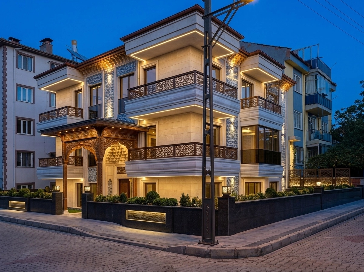 Facade design in Ottoman Facade style — photo by GenRoom AI