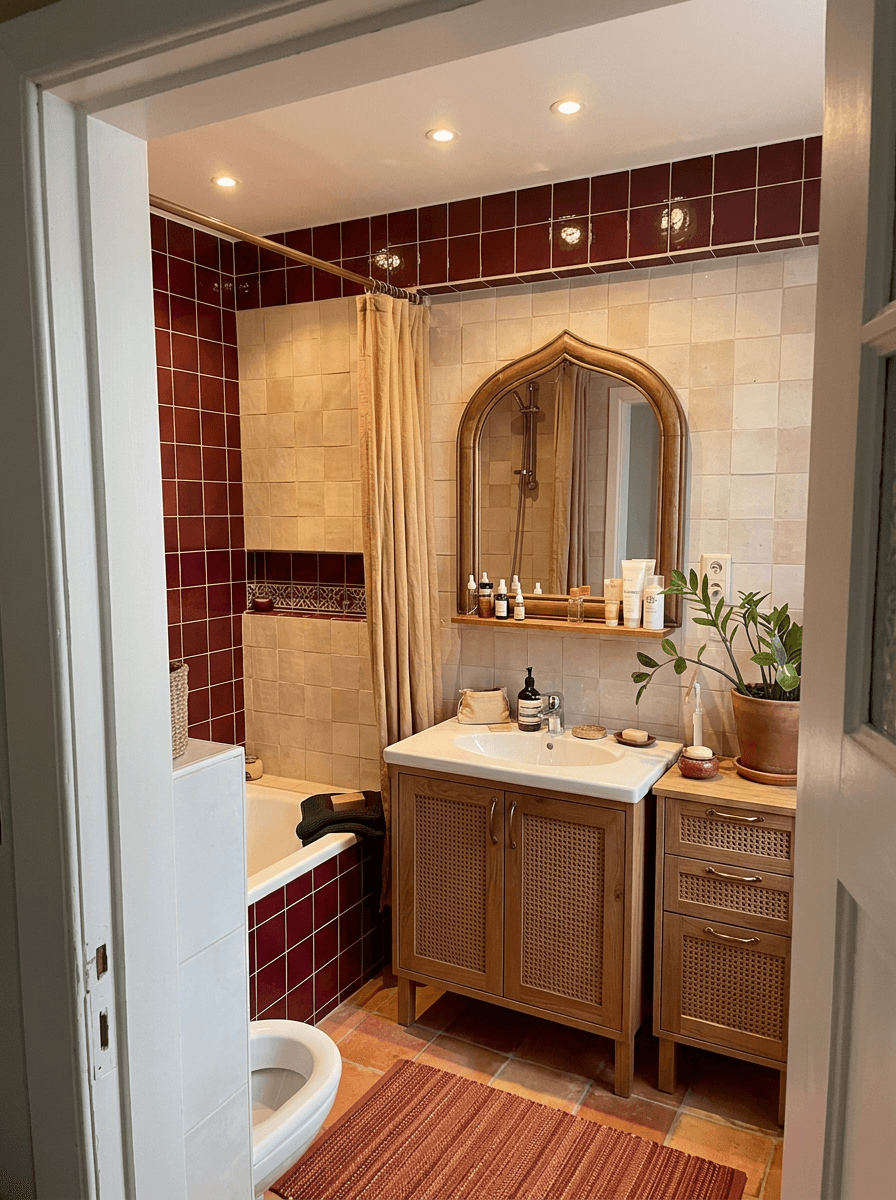 İç mekân tasarımı Scandinavian stili — Banyo GenRoom AI