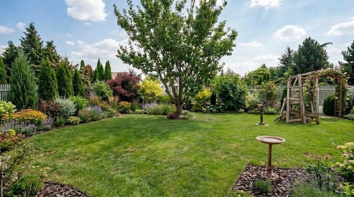 Country Rustic Garden Yard design — yard photo by GenRoom AI