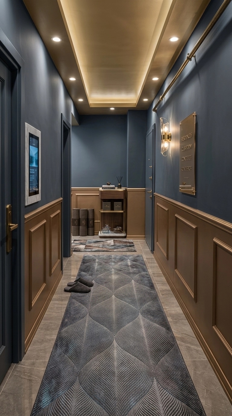 Design de interiores em estilo Contemporary — lobby por GenRoom AI