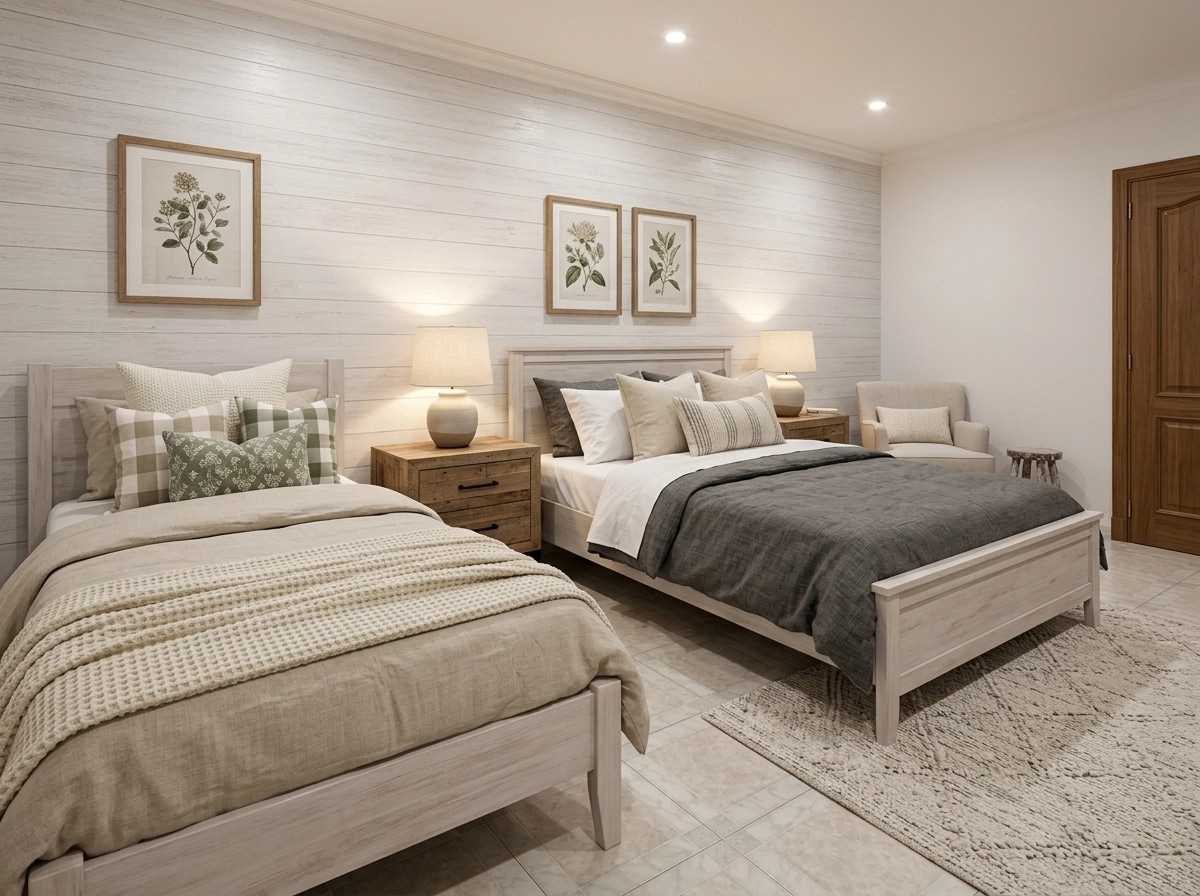 Interior design in Modern Farmhouse style — Bedroom by GenRoom AI