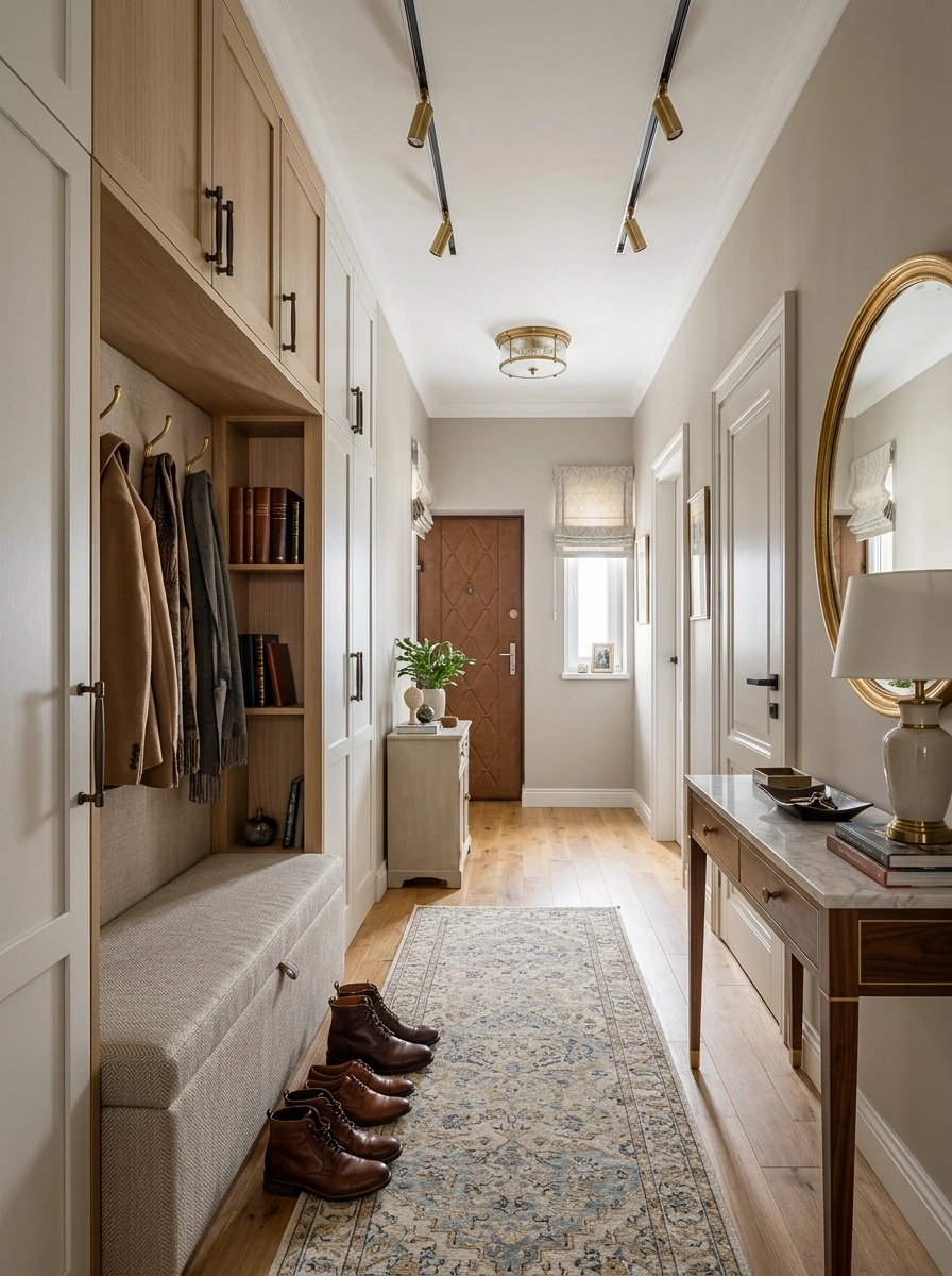 Hallway interior in Transitional style — photo by GenRoom AI