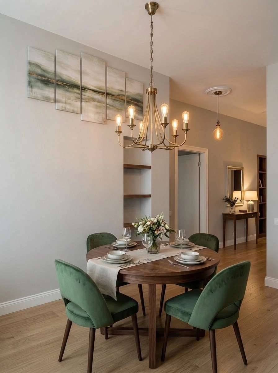 Interior design in Transitional style — dining_room by GenRoom AI