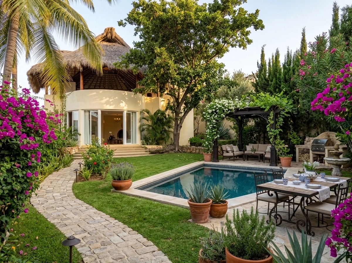 Mediterranean Yard Yard design — yard photo by GenRoom AI