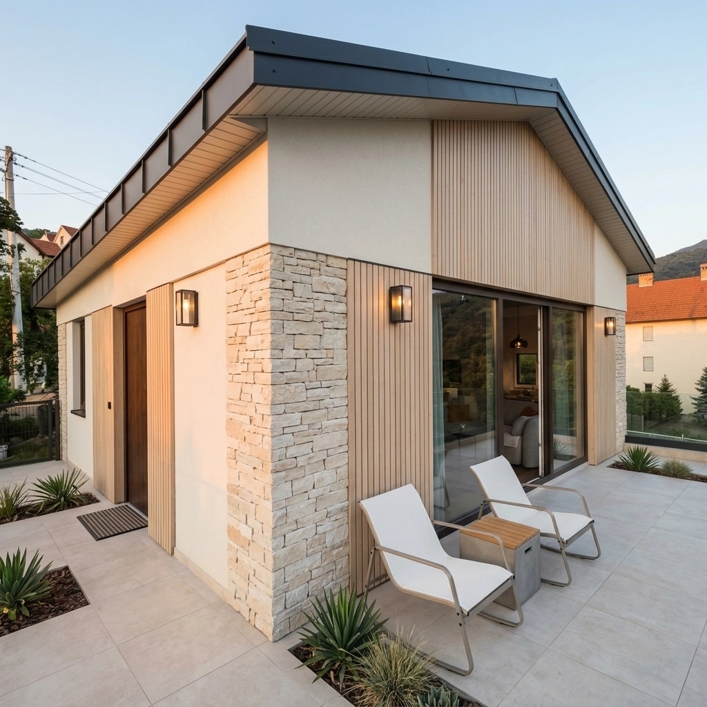 Facade design in Barnhouse Facade style — Facade by GenRoom AI