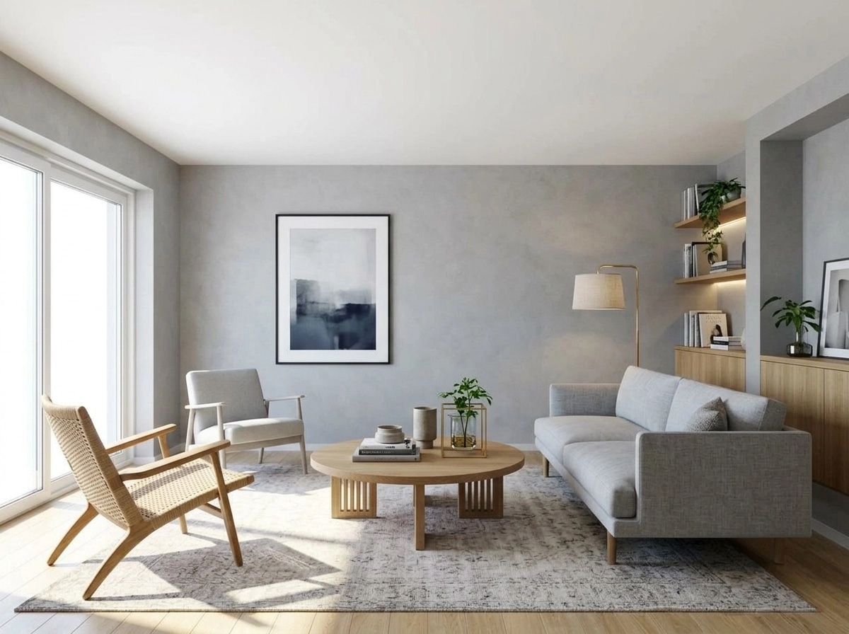 Interior design in Scandinavian style — Living Room by GenRoom AI