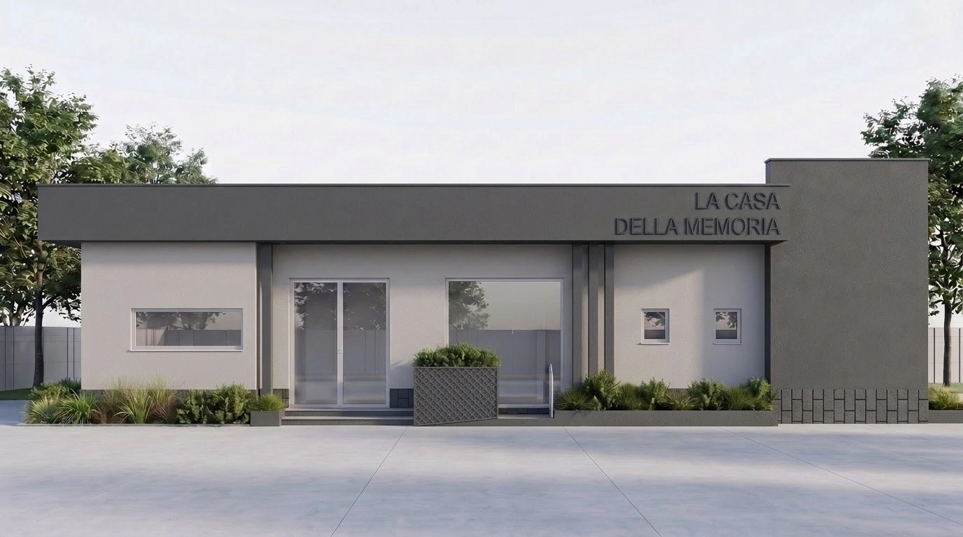 Fasad desain di Minimalist Facade gaya — Fasad oleh GenRoom AI