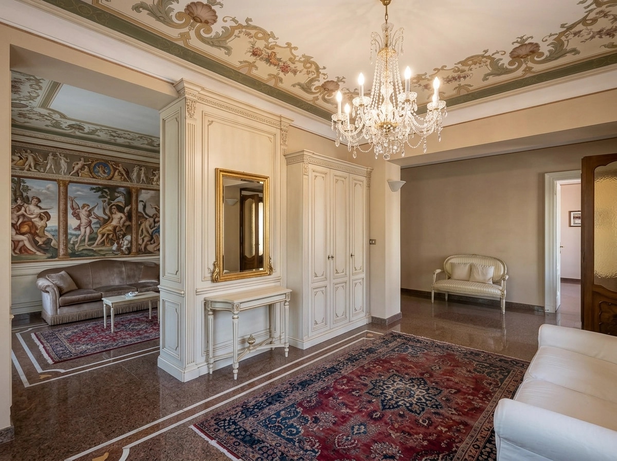 Neoclassic Hallway design — interior photo by GenRoom AI